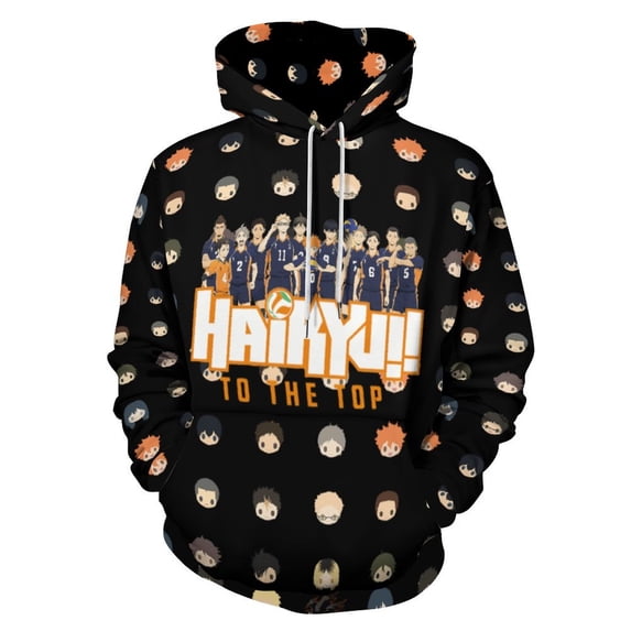 Haikyu!! Player Unisex Sweatshirts Hoodies 3D Printing Fashion Hoody Pullover For Mens And Womens Winter Daily Adult Hooded Clothes With Drawstring And Pocket