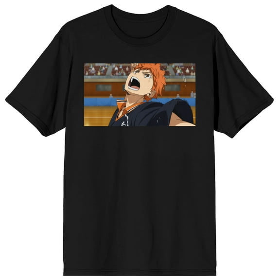 Haikyu Shoyo Hinata Character Men's Black Graphic Tee-M