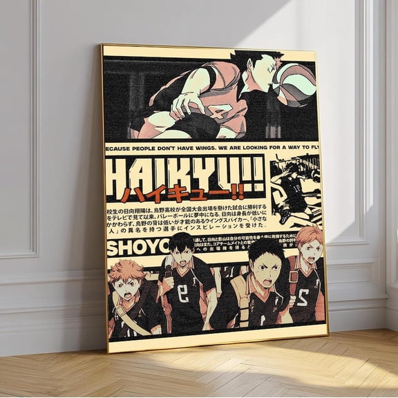 Haikyu!! Volleyball Anime Poster Unframed Size 24''x36'' GooGate