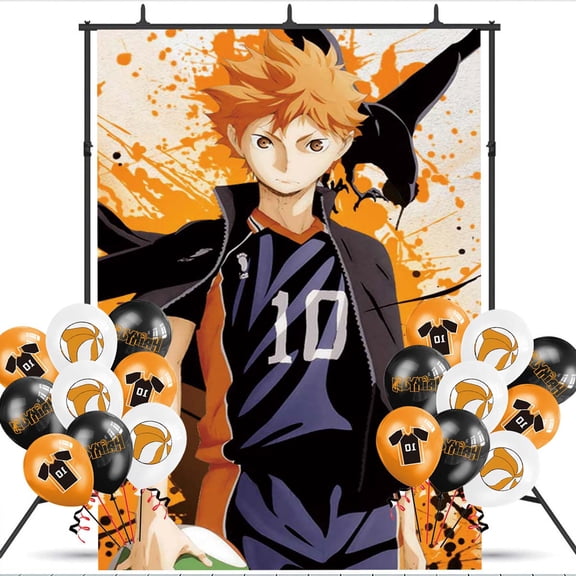 Haikyuu Backdrop Balloons Banner Party Decorations Taspestry Wall Decor Background Poster Supplies