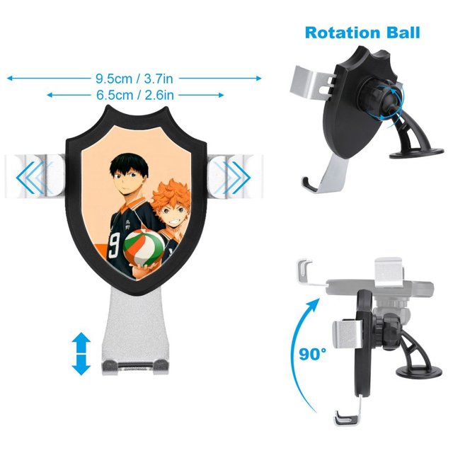 Haikyuu Car Phone Mount Phone Holders Metal Hook Clip Air Vent Cell