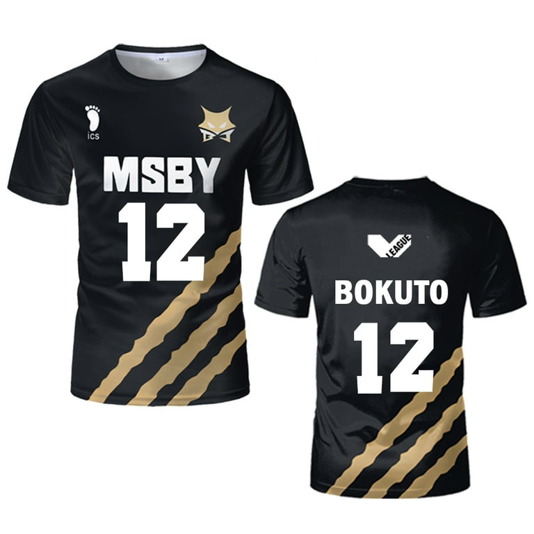 Haikyuu MSBY Black Jackal jersey Japanese anime cosplay tops