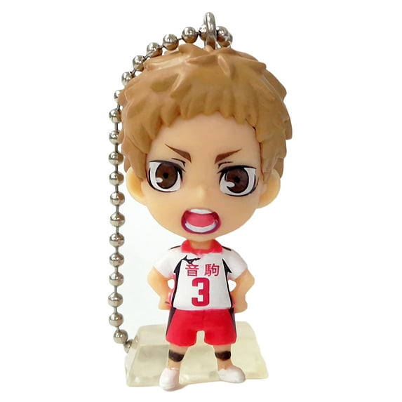 Haikyuu!! Nekoma Team Morisuke Yaku Figure Keychain