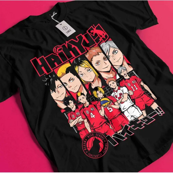 Haikyuu Shirt Shoyo Hinata Tshirt Kuroo Kenma T-Shirt Kageyama Tsukishima Anime