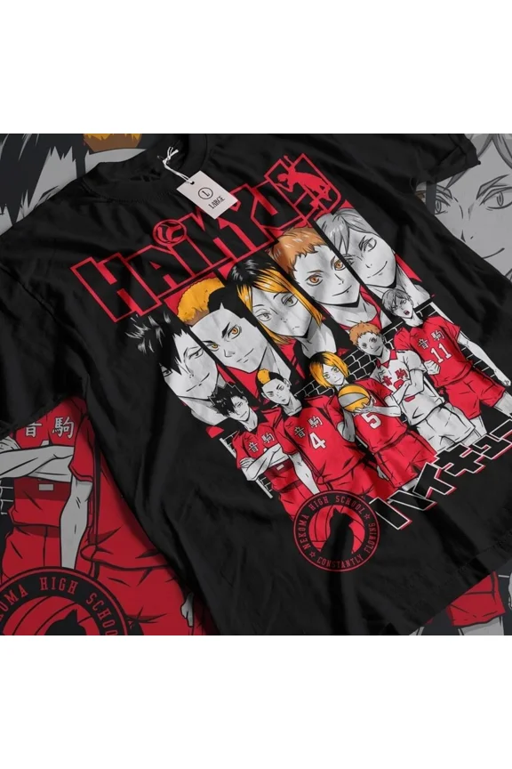 Haikyuu T-shirt Volleyball Kuroo Tetsurou Kozume Kenma Anime Shirt All Size