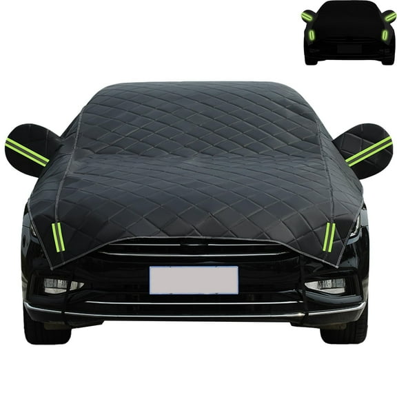 Hail Car Cover, Multi-layer Padded Anti-hail Car Cover, Heavy Duty Waterproof Sedan Protector with Reflective Strips for All Weather