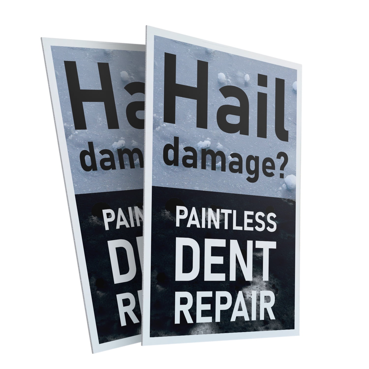 Hail Damage Paintless Dent Repair (2-Pack) 24 Inch x 36 Inch Plastic ...