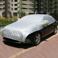 thumbnail image 1 of Hail Protector Car Cover, 5-Layer Padded Anti-Hail Car Cover, Hail Blankets for Cars, Heavy Duty Waterproof SUV/Sedan Protector with Reflective Strips, Universal Fit for All Weather, Outdoor (White), 1 of 4