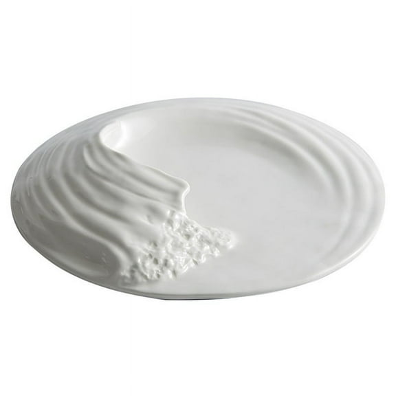 Hailang Stereoscopic Ceramic Tableware Special-Shaped Western Food Flat Plate High-Grade Cold Dishes Set