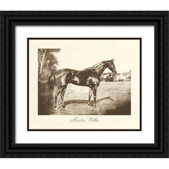 Hailey, Clarence 14x12 Black Ornate Wood Framed with Double Matting Museum Art Print Titled - Master Willie