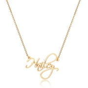 Hailey Necklace Personalized, 14K Gold Filled Ivy Name Necklace Personalized Nameplate Necklace Jewelry Gifts for Women Teen Girls