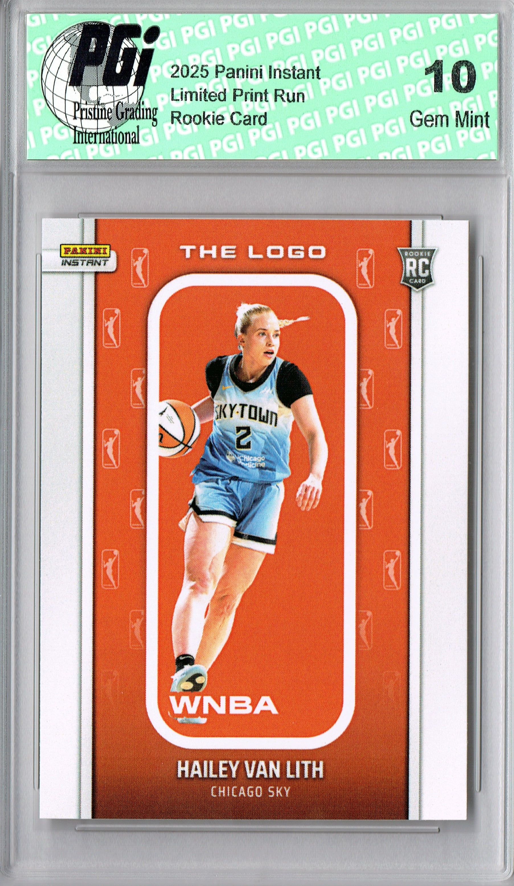 Van Lith Only Hailey Van Lith 2025 WNBA The Logo #LOGO-29 Only 1,447 Made Rookie Card ...