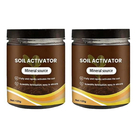 Hailin Soil Activators, Organic Soil Activators and Plant Fertilizers, Soil Pro Activator, Water-Soluble Formula for Optimal Nutrient Uptake, Promoting Plant Rooting 120g(2 PCS)