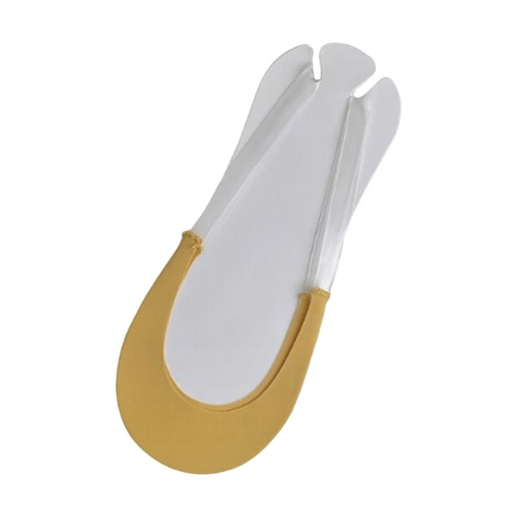 Hailnrothwad Toe Topper Socks Low Cut Liner Half Open Heel On Transparent Elastic Band No Show Socks for Women Girls Comfortable Breathable