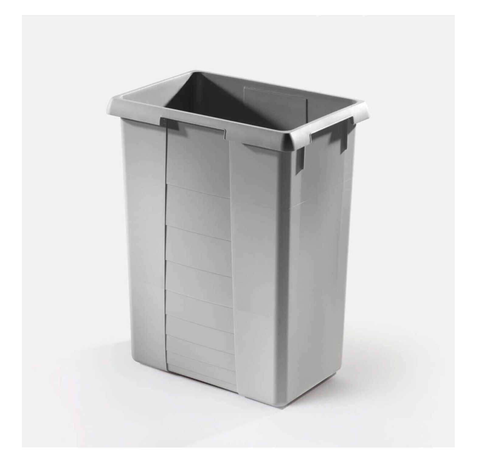 Hailo 42-Liter Replacement Trash Bin – Gray, Stackable & Durable For Home, Office, Or Commercial Use