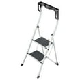 thumbnail image 1 of Hailo K75 ComfortLine Step Ladder, 2-Step Foldable Steel Stool for Home Use, 300 Lb Cap, 1 of 12