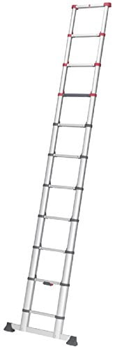 Hailo T80 FlexLine | Aluminum telescoping Ladder | 11 rungs | Height ...