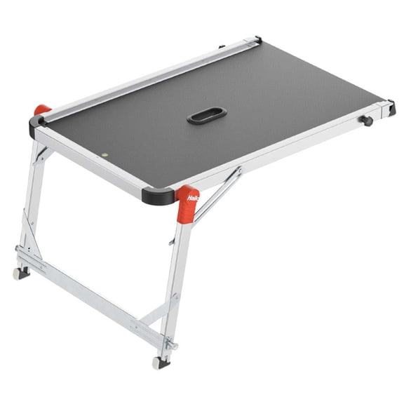 Hailo TP2 Pro Stair Platform for Ladders and Step Stools, 330 lbs Capacity, Black