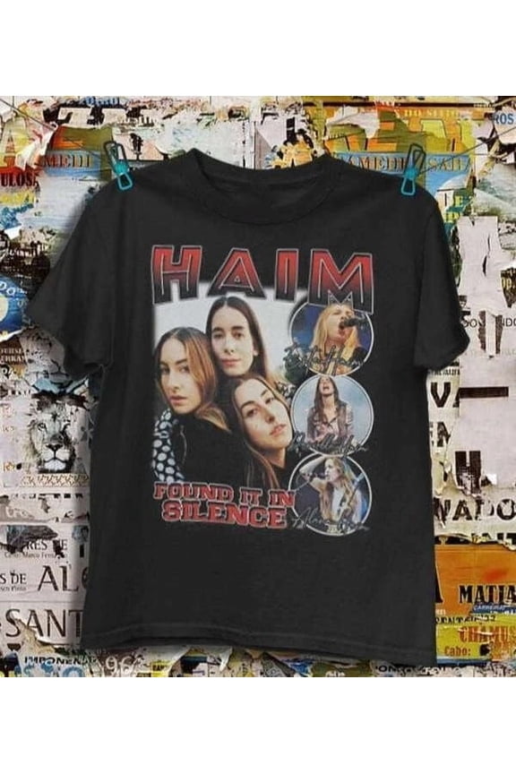 Haim T-Shirt Band Music black Men Short Sleeve Unisex All Size