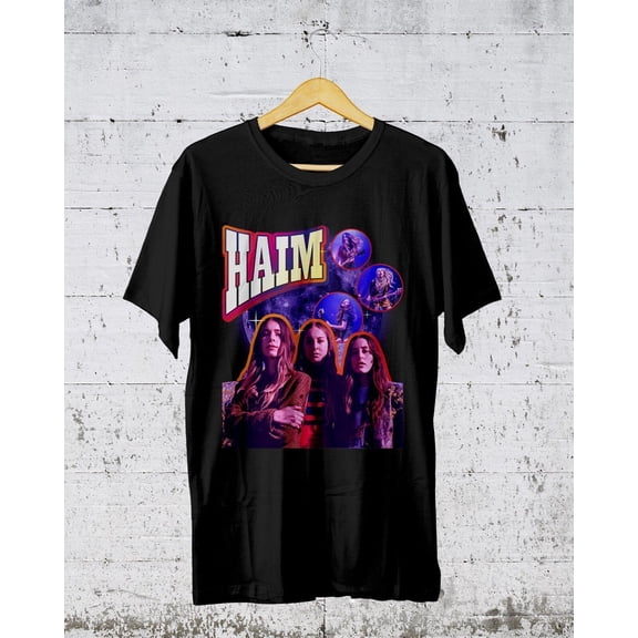 Haim the Band black Cotton Unisex T Shirt S-5XL Short Sleeve