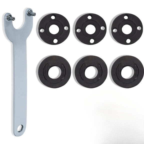 Angle Grinder Flange Spanner Metal Lock Nut Thread Replace For Angle Grinder Inside Outside Flange Nut Set Tool And Wrench
