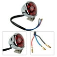 Haimni 12V Motorcycle Tail Light LED Rear Brake Lamp for Cruiser Cafe