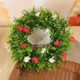 Haimni 2024 Spring Small Wildflower Simulation Wreath Front Door