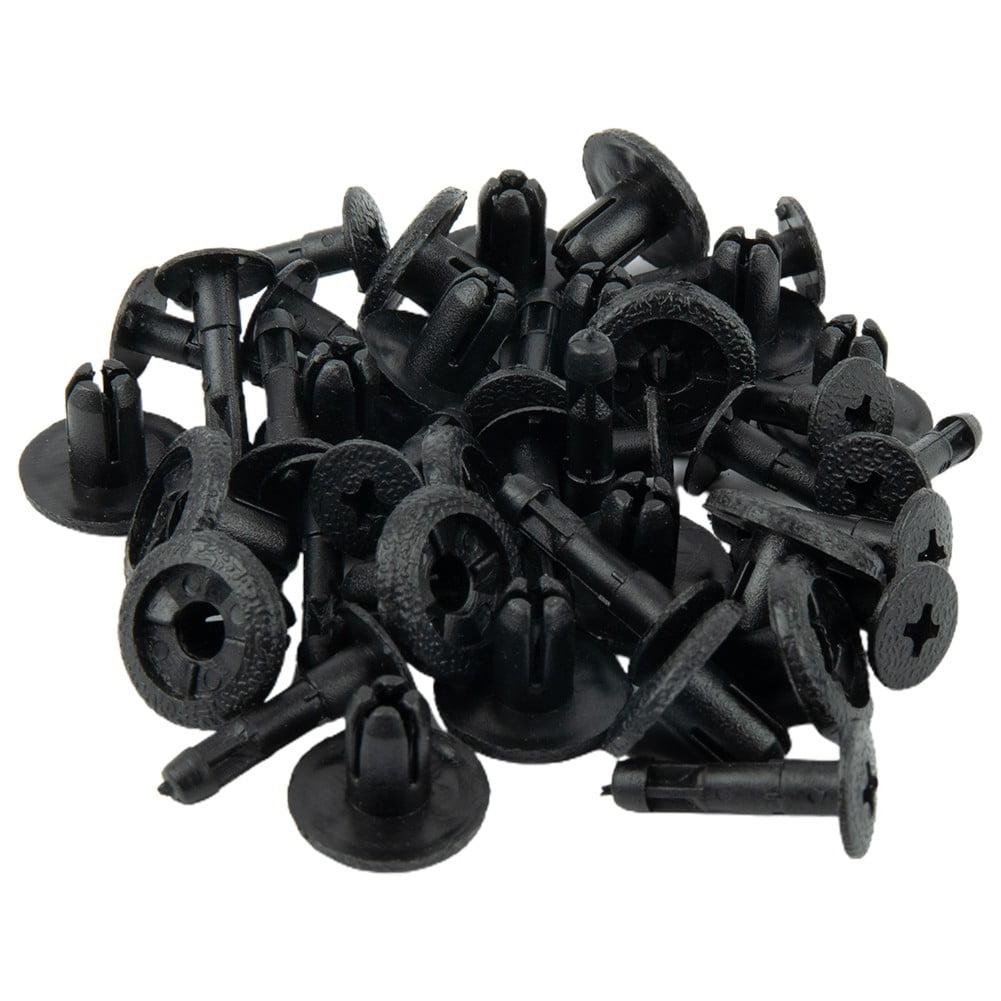 30 Viti Plastica Per H-onda - Clip Carenatura, Nero, ABS - 90683-GR1-003 Compatibili - Foto 2