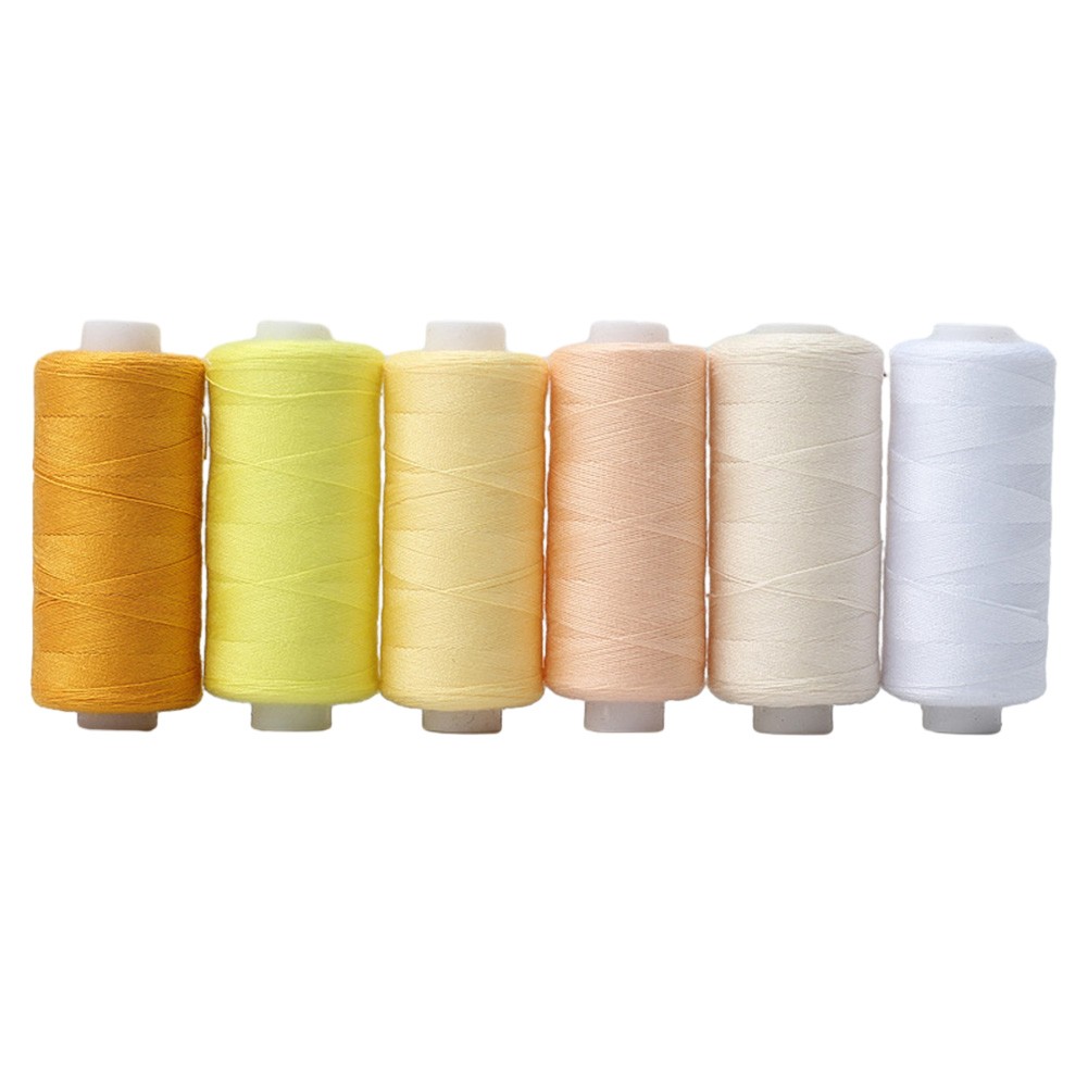 Haimni 6 Colors/Set Yarn Sewing Thread Roll Diy Handmade Embroidery