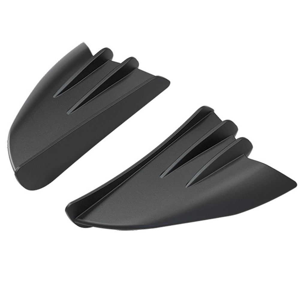 Haimni Black Color Motorcycle Air Deflector Spoiler Wing Trim Kit with