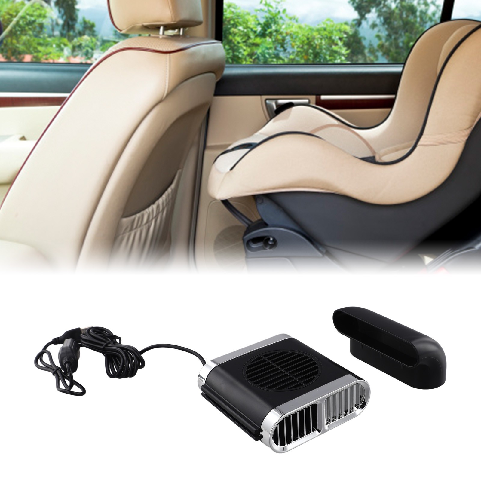 Haimni Car Rear Seat Fan Usb Car Back For Seat Fan Three-Grade Foldable ...
