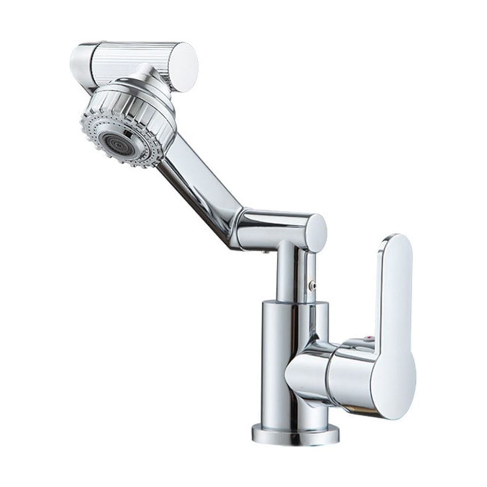 Haimni Modern Bathroom Sink Faucet 1080 Degree Swivel Retractable Design Powerful Spray Shower ...