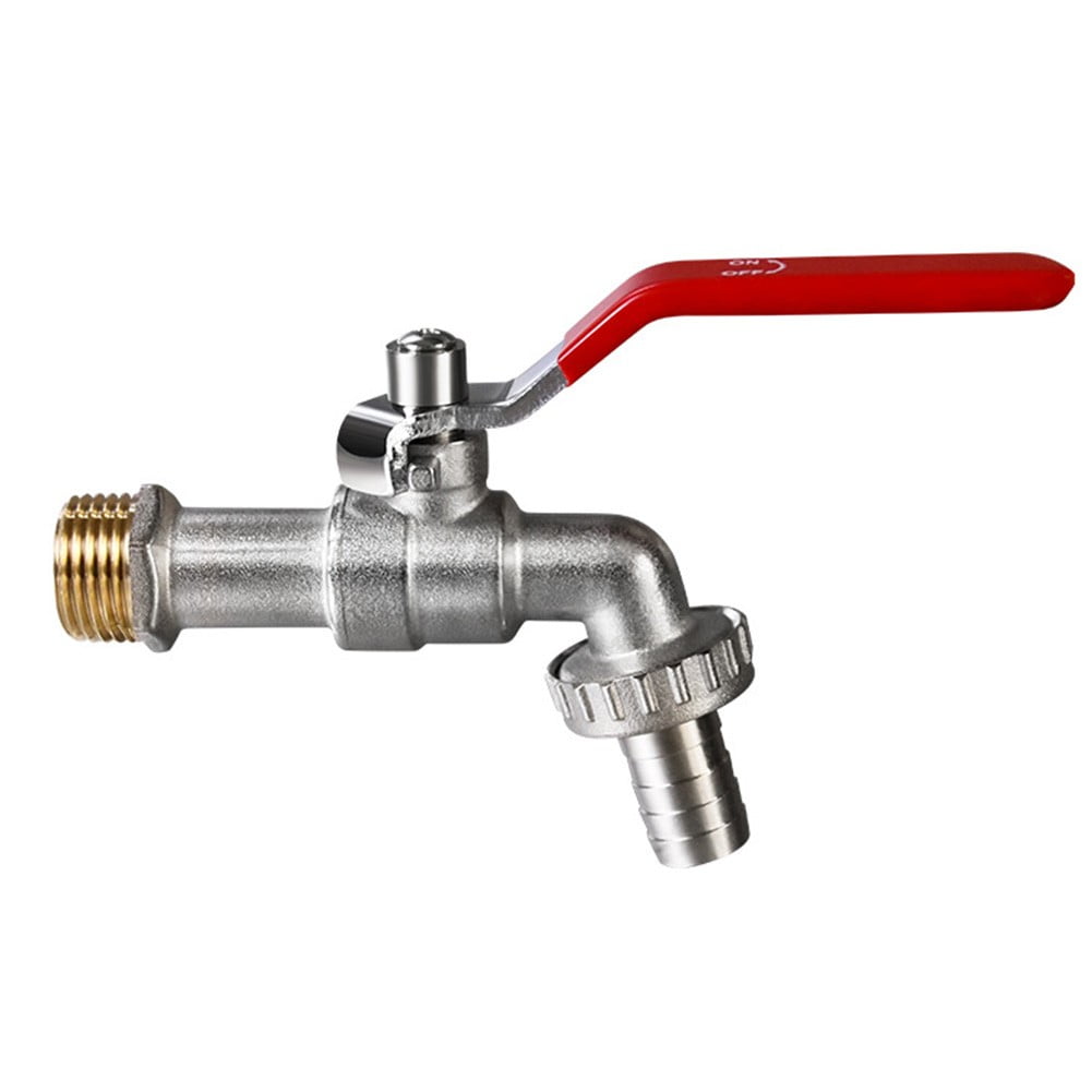 Haimni Single Long Handle Tap Brass Water Faucet Antifreeze Outdoor Garden Irrigation