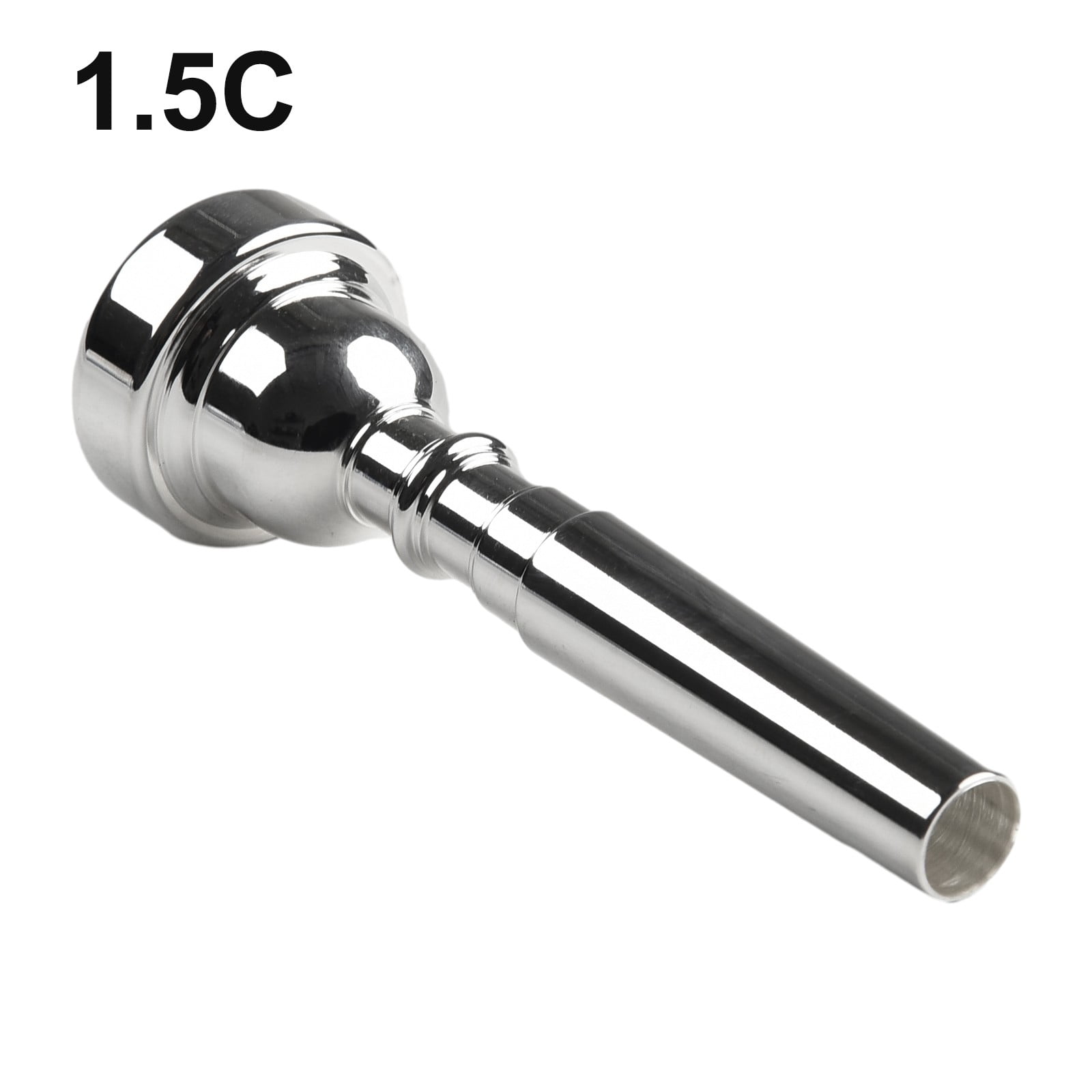 5C Silver Plated Trumpet Mouthpiece - Brass Construction, For Beginners & Professional Players