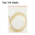 Violin Bow Hair Professional White Violin Bow Replacement Horse Hair Musical Accessories 3 4