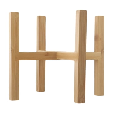 HOIGON 2-Pack 13-Inch Bamboo Step Stools With Storage Shelf - Non-Slip Foot Stools For Home & Bathroom