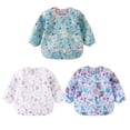 thumbnail image 1 of HaimoBurg 3 Pack Long Sleeve Baby Bibs, Waterproof Sleeved Bib, Toddler Soft Bib for 6-30 Months, 1 of 8