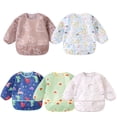 thumbnail image 1 of Haimoburg Baby Bibs Long Sleeve Waterproof 5 Pack for 5-30 Months, 1 of 7