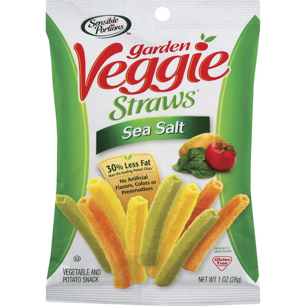 The Hain Celestial Sea Salt Garden Veggie Straws Snack - Gluten-free, Non-GMO, No Artificial Flavor, Preservative-free - Crunchy, Sea Salt - 1 oz - 24 / Carton The Hain Celestial Sea Salt Garden Veggie Straws Snack - Gluten-free, Non-GMO, No Artificial Flavor, Preservative-free - Crunchy, Sea Salt - 1 oz - 24 / Carton
