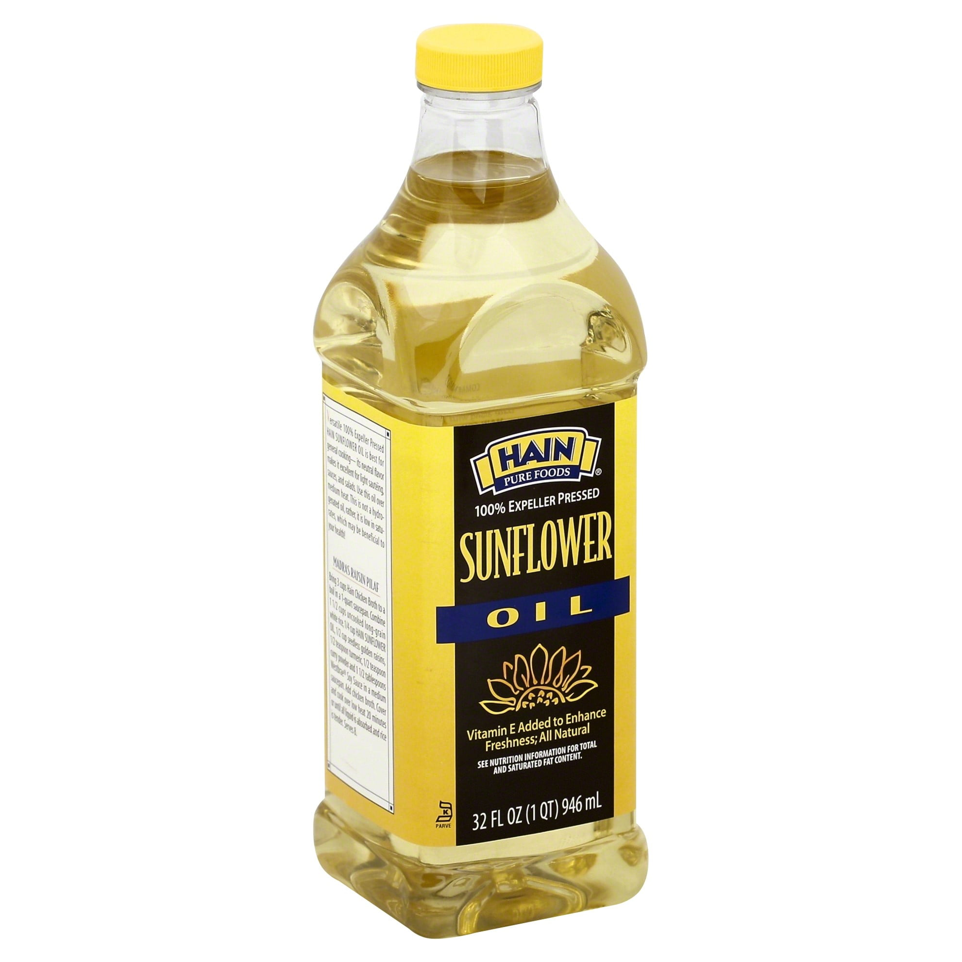 Hain Pure Foods Expeller Pressed Sunflower Oil, 32 Fl Oz