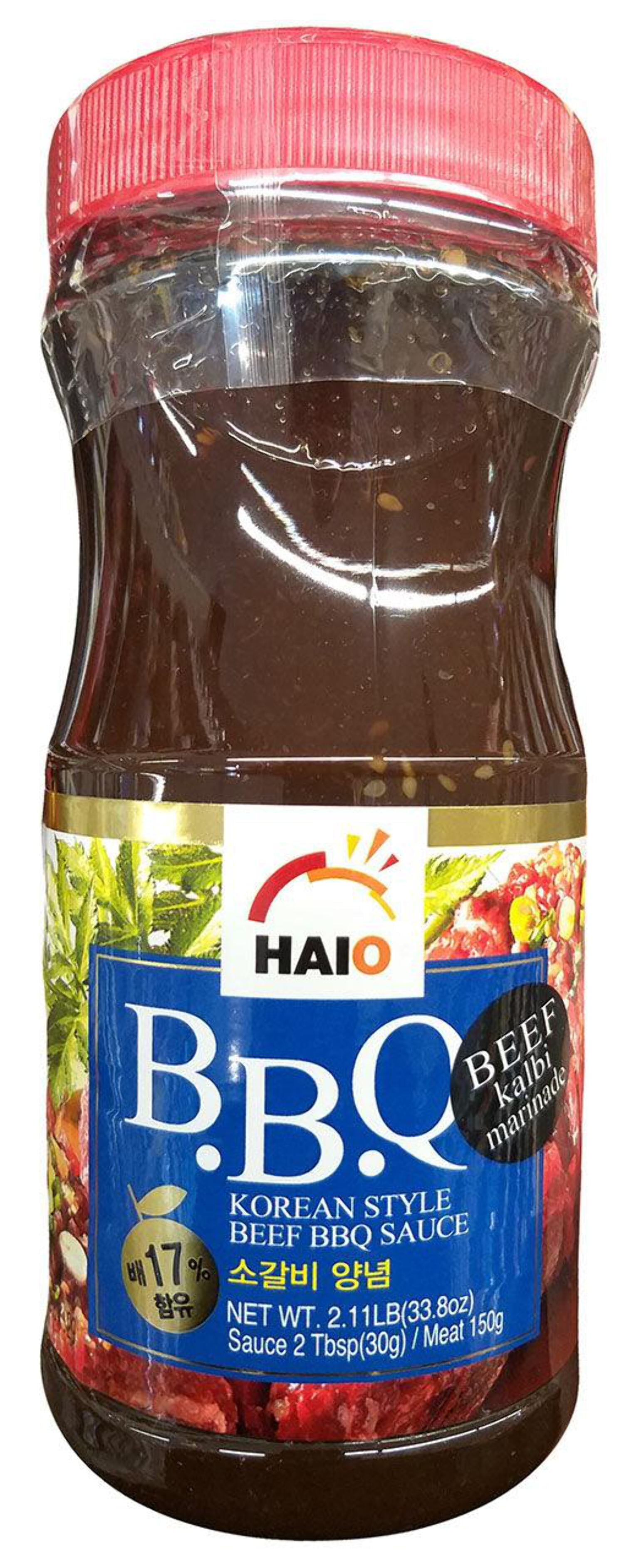 Haioreum Korean Style Beef BBQ Sauce (Kalbi Marinade), 2.1 Pounds, 1 Jar