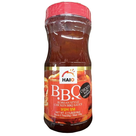 Haioreum Korean Style Chicken BBQ Sauce (Kalbi Marinade), 2.1 Pounds, (Pack of 1 Jar)