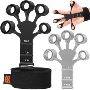 Haiplsh 2-Pack Hand Grip Strengthener & Finger Exerciser Set Adjustable Grip Strength Trainer & Hand Extension Exerciser for Muscle Building, Arthritis Pain Relief, and Carpal Tunnel Support