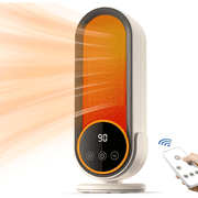 Haiplsh Space Heaters - 1200W PTC Ceramic Portable Heater with Timer, Two-Speed, Overheat & Tilt Protection - Electric Heater for Bedroom Office