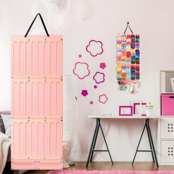 Hair Accessories Organizer under $5! Yrmaups Children's Hair Accessories Storage Hanging Bag, Felt Hair Bow Holder forbabyGirl, Wall Mount Hair Organizer, Hanging Jewelry Bag for Hair Clips