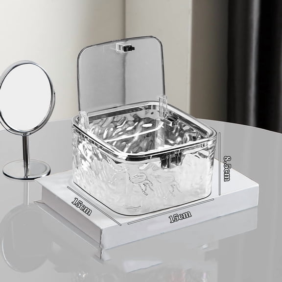 Hair Accessories Organizer Acrylic Storage Box Clear Hair Tie Organizer for Headband Laundry Pods Container Desktop Storage Box