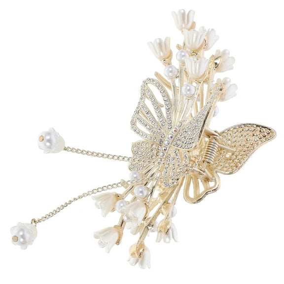 Hair Accessories for Teens Rhinestone Claw Clips Decorative Orchid Miss