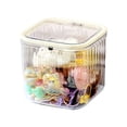 thumbnail image 1 of Hair Accessory Storage Box with Flip Top Lid Clear Plastic Organizer Case for Clips Bows Ties Bands and Small, 1 of 6