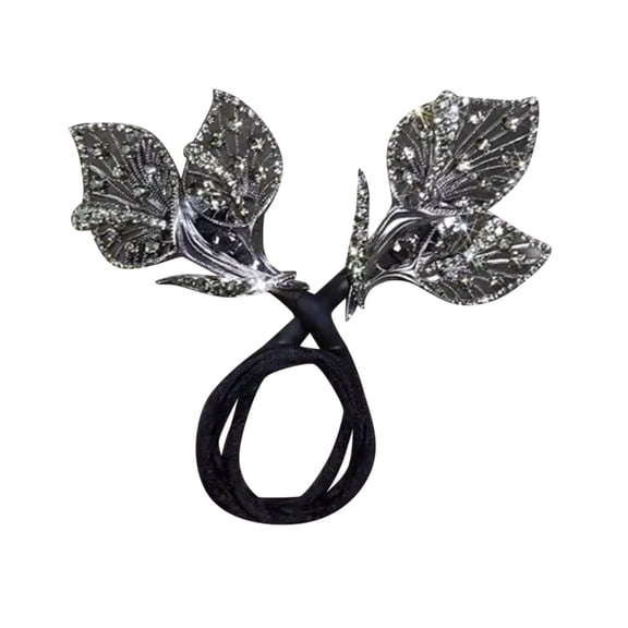 Hair Accessory for Bun Styling Rhinestone Flower Clip Lazy Hair Curler Maker Ideal for Updos and Buns