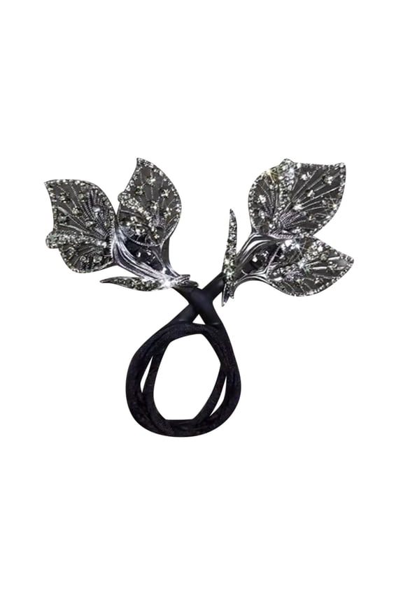 Hair Accessory for Bun Styling Rhinestone Flower Clip Lazy Hair Curler Maker Ideal for Updos and Buns